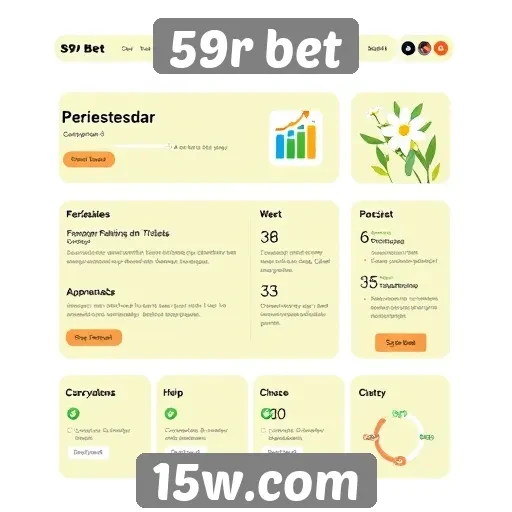 Interface do usuário no site 59r bet